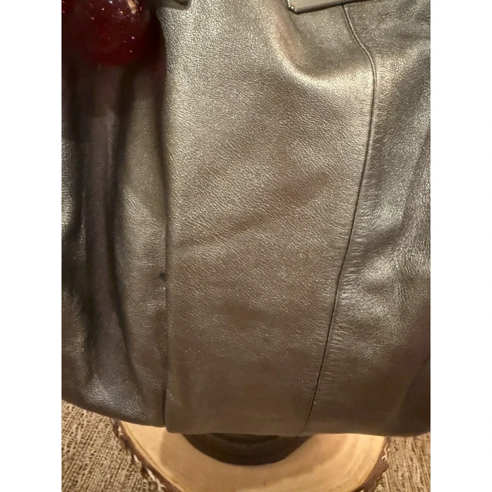 Coach Madison Sophia Metallic Leather Satchel Slouchy Shoulder Bag Purse 15955